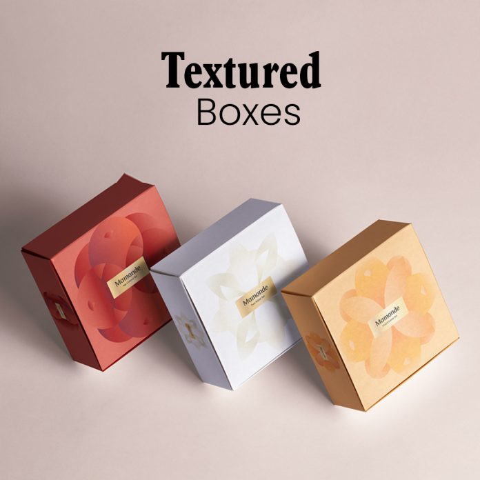 textured boxes