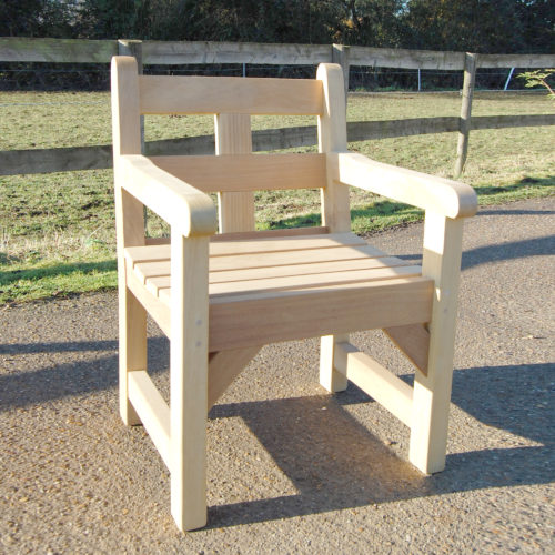 Wooden bench outdoor 