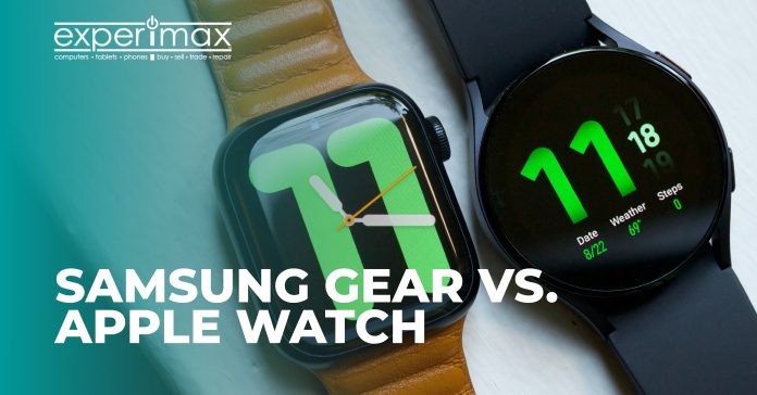 Samsung gear vs. Apple Watch