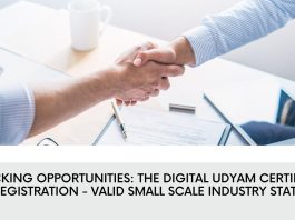 Unlocking Opportunities: The Digital Udyam Certificate of Registration - Valid Small Scale Industry Status"